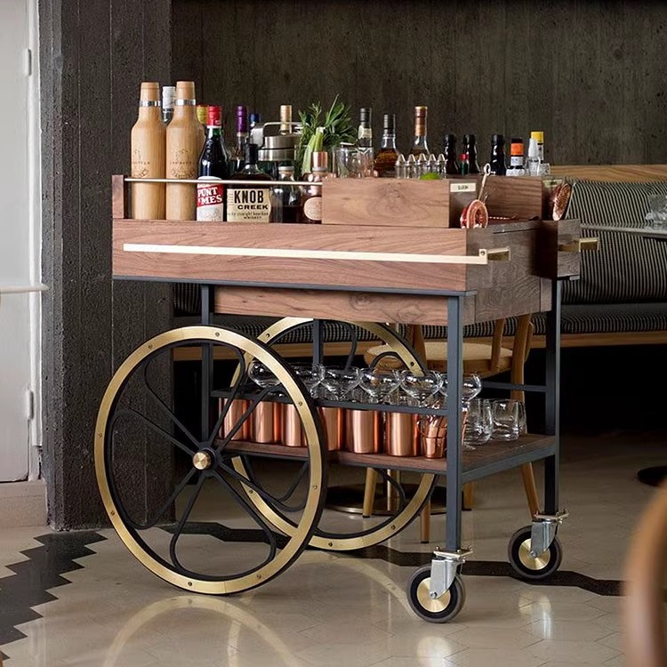 Solid wood dining car 