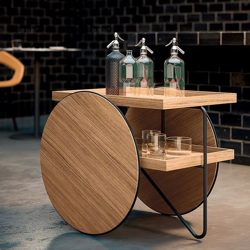 MOYI Customized Iron and Wood Trolley